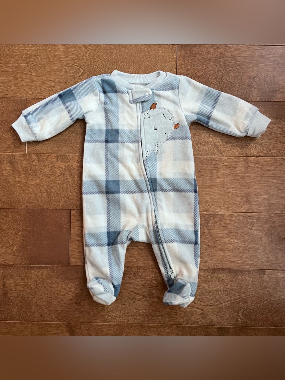 3/$10 CARTERS Baby boy fleece pyjamas nb